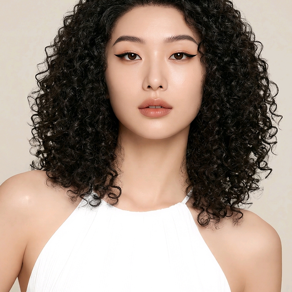Natural Black Curly Hair Wig